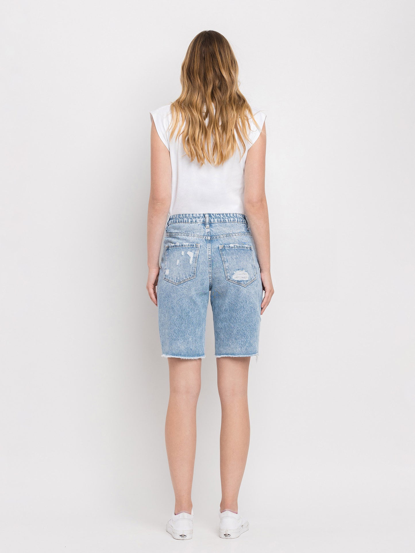 Super High Rise Relaxed Bermuda Shorts