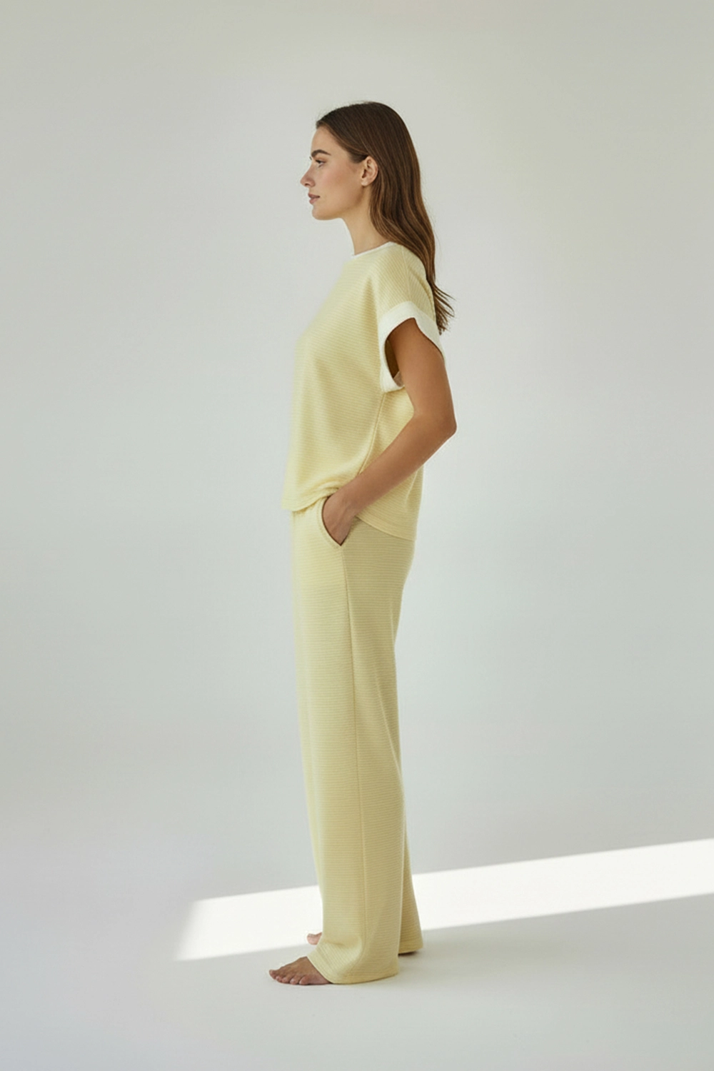 Mineral Washed Open Back Oversized Top
