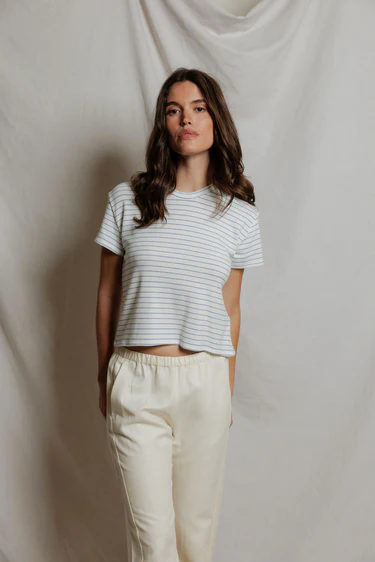 Erin Short Sleeve Crew Neck Baby Tee