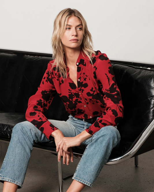 Long Sleeve Wide Cuff Button Up