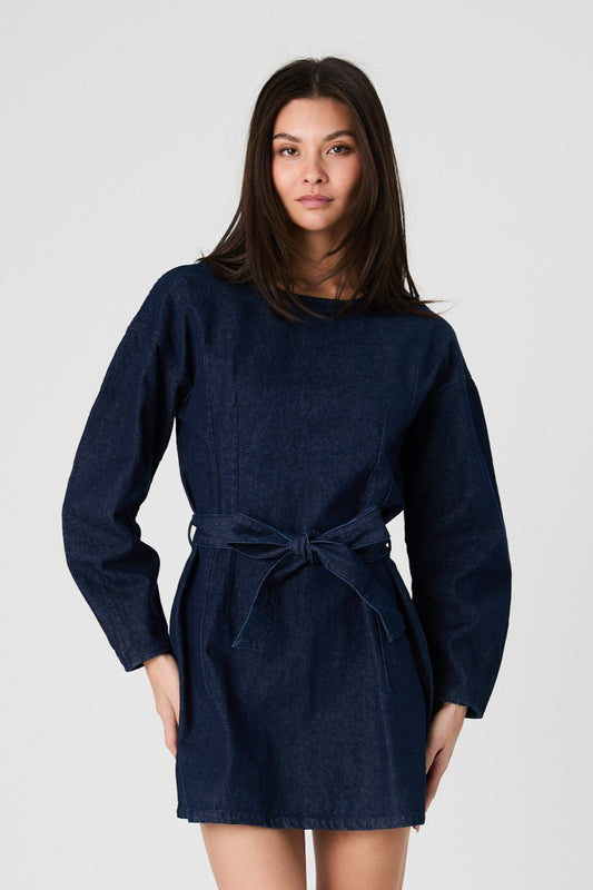 Leighton Denim Banana Sleeve Dress