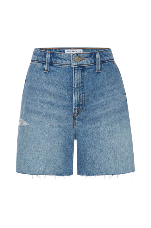 Carpenter Long Medium Wash Shorts